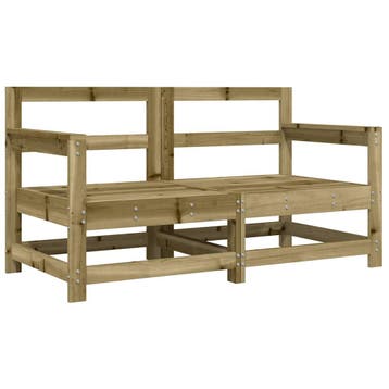 vidaXL Tuinstoelen 2 st met kussens geïmpregneerd grenenhout, Verzenden, Nieuw
