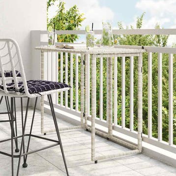 vidaXL Tuintafel inklapbaar 90x51x75 cm poly rattan, Tuin en Terras, Verzenden, Nieuw