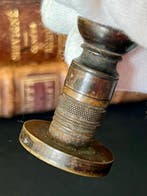 religieus Messing, Hout Onbevlekte Maagd - 9 cm, Antiek en Kunst