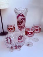 Hofbauer - Vase (5) - Oiseaux - Cristal, Antiquités & Art