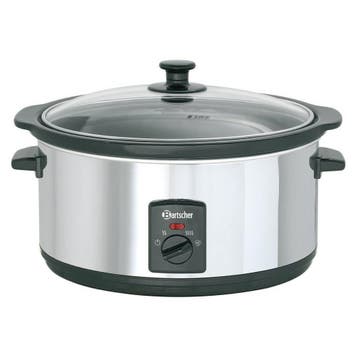 Slowcooker | Aluminium | 6.5L | 230V | 410x295x240(h)mm, Verzenden, Nieuw in verpakking