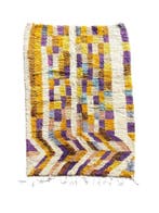 Moroccan Boujad Rug – Handmade Berber Wool Carpet – Colorful