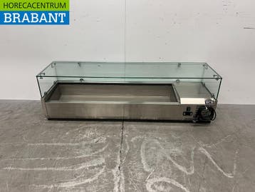 RVS HCB Opzetvitrine Opzet koelvitrine saladiere 5 x 1/3 en, Zakelijke goederen, Ophalen of Verzenden, Nieuw in verpakking