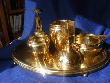 WMF / Geislingen - Cendrier - Rauchergarnitur - Laiton,