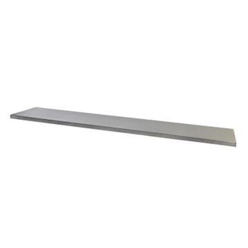MDF werkblad met RVS plaat omkleed. 204 x 46 x 3,6 cm voor, Doe-het-zelf en Bouw, Ophalen of Verzenden, Nieuw
