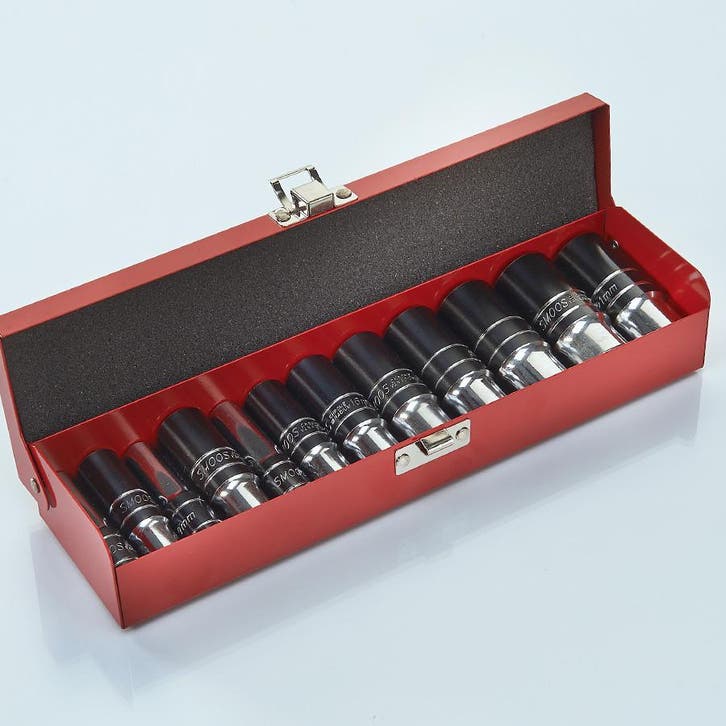 Smoos Lange doppenset 12-delig - 3/8 - Smoos, Doe-het-zelf en Bouw, Gereedschap | Handgereedschap, Ophalen of Verzenden