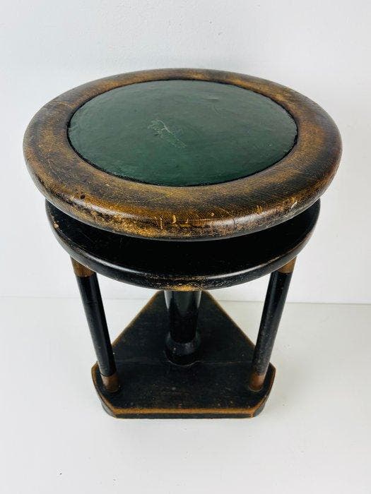 Kruk - Art Deco / Biedermeier-stijl pianokruk - Hout, Koper, Antiquités & Art, Art | Objets design