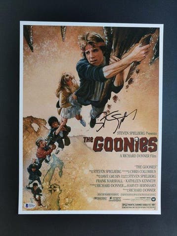 The Goonies (1985) - Steven Spielberg Signed Poster Photo, Nieuw