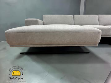 Amalfi hoekzetel grijs met hoofdsteun, hoek R – overstock, Maison & Meubles, Verzenden