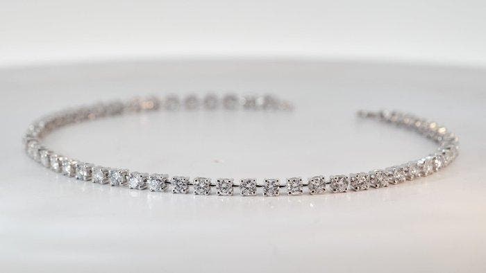 Zonder minimumprijs - Armband - 14 karaat Witgoud - 2.68ct., Bijoux, Sacs & Beauté, Bracelets