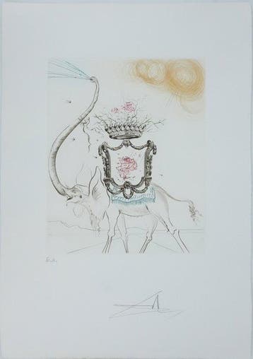 Salvador Dali (1904-1989) - Eléphant royal