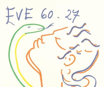 Jean Cocteau (1889-1963) - Eve et le serpent