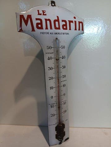 Le Mandarin - Emaille bord met thermometer Le Mandarin -