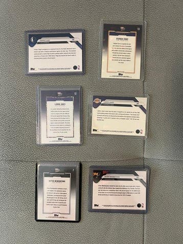 2024/25 Topps LeBron, Curry, Wembanyama, Flagg - 6 Card -, Nieuw