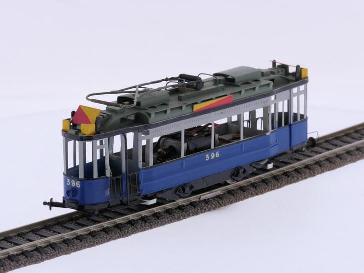 Schaal H0 Fairfield Tram 396 van de GVBA #P332 (H0 (1:87)), Hobby & Loisirs créatifs, Trains miniatures | HO, Enlèvement ou Envoi