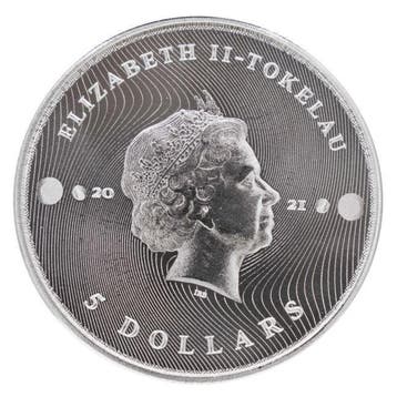 Tokelau. 2021 1 oz $5 NZD Tokelau Silver Equilibrium Coin BU