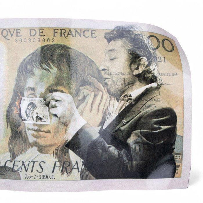 SKE - Gainsbourg Vs 500Fr - Aluminium, Antiek en Kunst, Kunst | Designobjecten