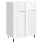 vidaXL Dressoir met lade Hoogglans Wit 66 x 34,5 x 92 cm, Huis en Inrichting, Kasten | Dressoirs, Verzenden, Nieuw