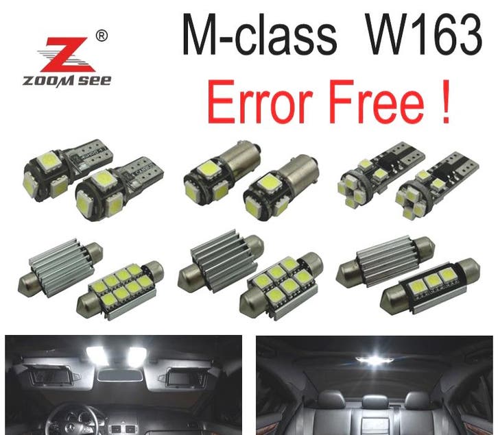 Kit 18 Ampoules Led Intérieur Pour Mercedes Classe M W164 Ml, Autos : Pièces & Accessoires, Éclairage, Envoi