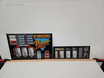 Originele frontplaat van bingo- en spelautomaat..., Nieuw