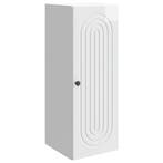 vidaXL Wandkast Hoogglans Wit 33 x 34,5 x 90 cm Bewerkt hout, Verzenden