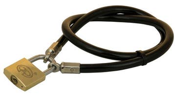 Tuinmeubel kabels 80cm zwart + slot, Verzenden