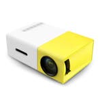 YG300 LED Projector - Mini Beamer Home Media Speler Geel, Verzenden