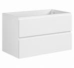 Wastafelkast Angela 100 x 48 cm Wit Hangend Wastafelmeubel, Verzenden
