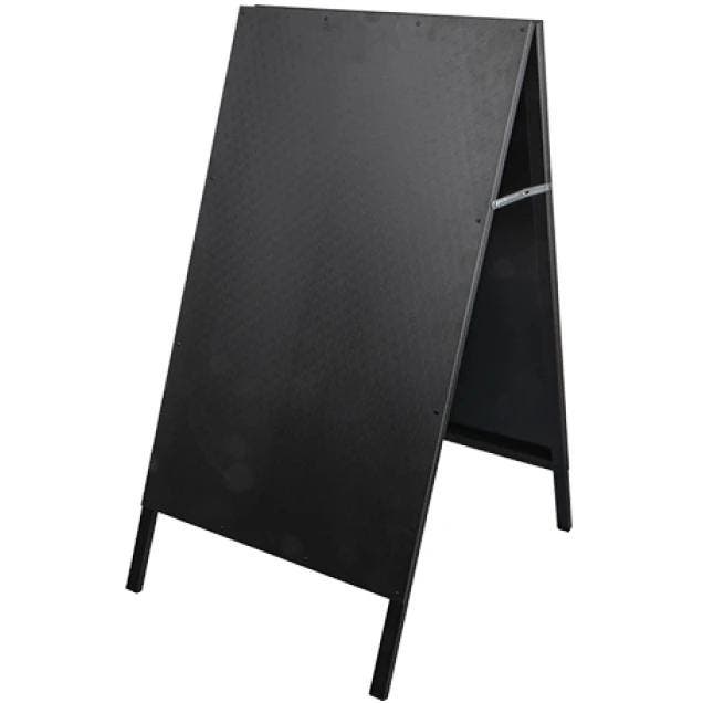 Krijtstoepbord | Kunststof | Zwart | 620x800x1175(h)mm EMGA, Articles professionnels, Horeca | Équipement de cuisine, Envoi