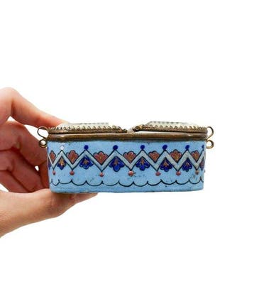 Rare double boite à bijoux de poche Napoléon lll -