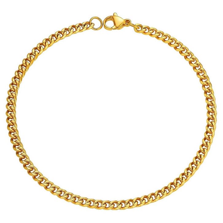 Fako Bijoux - Schakelarmband Gourmet - Cuban Link - Staal -, Handtassen en Accessoires, Armbanden, Verzenden
