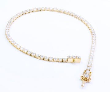 Bracelet de tennis - 14 carats Or jaune - 2.85ct. tw.