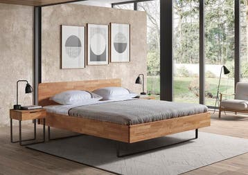 Van Os Lucas Houten Bed - 160 x 210, Nieuw