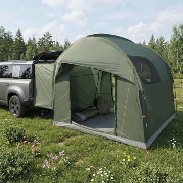 vidaXL Tailgate Tent met Regenhoes Waterafstotend Leger, Verzenden, Nieuw
