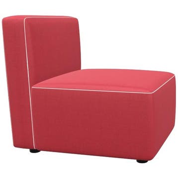 Andreu World Bankmodule Dado 1-zits Rood - Modulaire zetel -, Maison & Meubles, Verzenden
