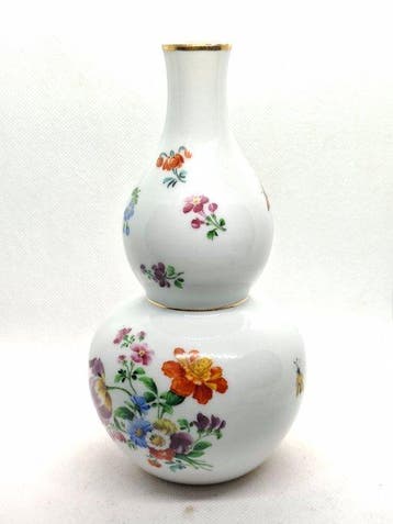 Meissen - Vaas - Y44 Kalebasse Streuinsekten / Duitse