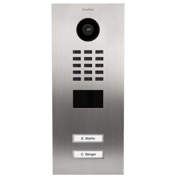 DoorBird IP Deurintercom D2102V, V2A, geborsteld RVS, Huis en Inrichting, Deurbellen, Ophalen of Verzenden