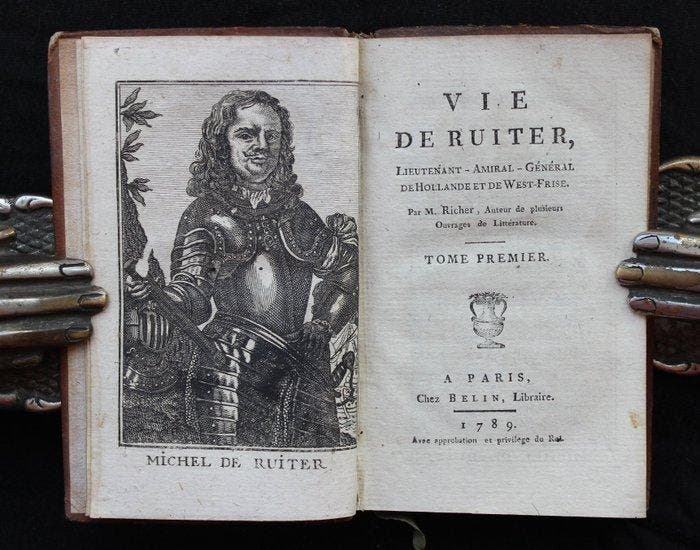 M. Richer - Vie de Ruiter, lieutenant-amiral-général de, Antiek en Kunst, Antiek | Boeken en Manuscripten
