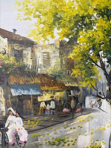Le Van Ha (1972) - Rue dun Temps Passé 70 120 cm - No