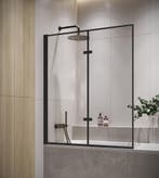 Badwand Medal 120 x 140 cm Zwart Badscherm Draaibaar 5 mm, Verzenden, Nieuw