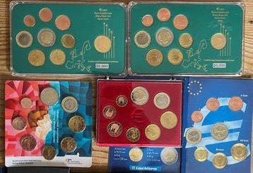 Europa. Series 1 Cent - 2 Euro Various Years (11 sets)