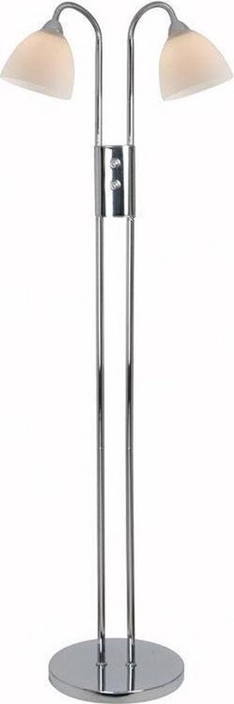 Nordlux - Ray Dimmable Vloer Metaal, Glas Chroom, Wit, Verzenden