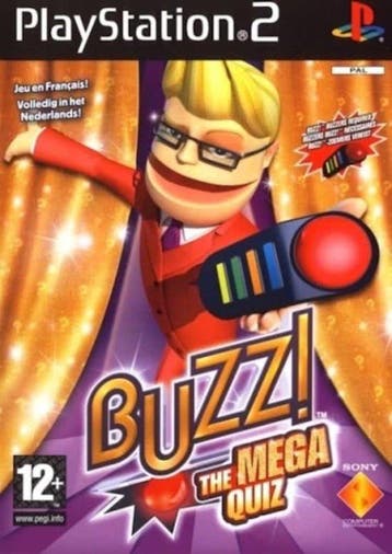 Buzz! the Mega Quiz (PS2 Games), Games en Spelcomputers, Ophalen of Verzenden, Zo goed als nieuw