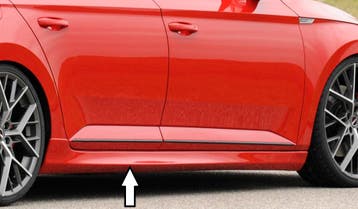 Rieger side skirt | Superb III (3T/3V): 03.15- - Sedan, Comb, Verzenden, Nieuw, Skoda