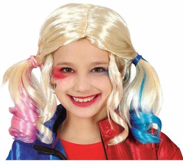 Blonde Pruik Harley Quinn Kind, Verzenden, Nieuw