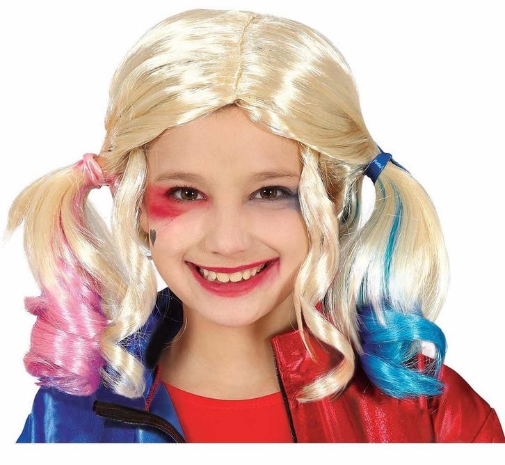 Blonde Pruik Harley Quinn Kind, Hobby en Vrije tijd, Feestartikelen, Nieuw, Verzenden