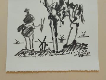 Pablo Picasso (1881-1973) - Don Quichotte - lithographie sur