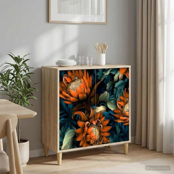 vidaXL Dressoir LOCHEM Sonoma 69 x 33 x 75 cm Bewerkt hout, Verzenden