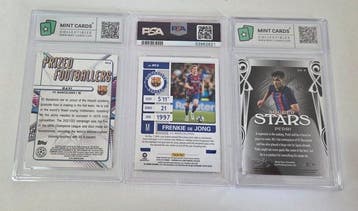 Lotto 3 Trading Cards FC BARCELONA - GAVI Topps Finest GEM