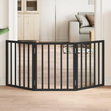 vidaXL Hondenhek inklapbaar 3 panelen 150 cm populierenhout, Verzenden, Nieuw